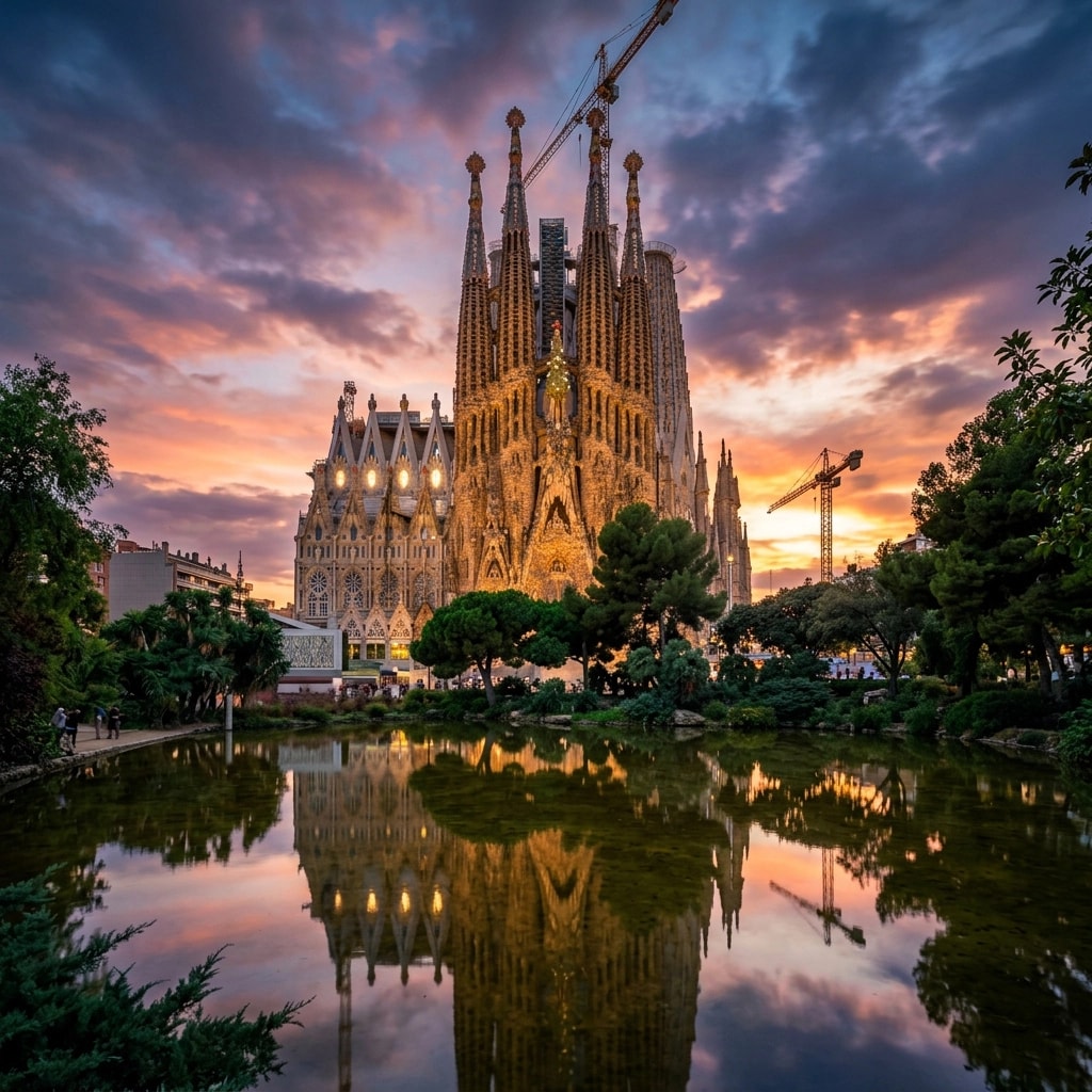 Barcelona Sagrada Familia private transfer chauffeur service luxury Mercedes